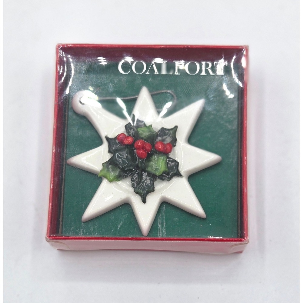 Elegant Coalport Bone China Star Ornament - Made in England!
